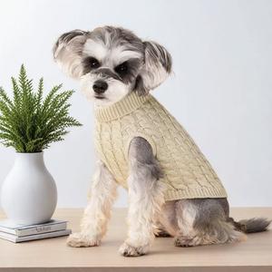 Winter Warm Elastic Knit Acrylic Pet Sweater Dogs L Solid Color Traditional Comfortable Casual Teddy <strong>Jumper</strong> - Product Image 6