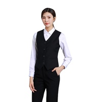 Gilet d'hiver professionnel pour hôtels, restaurants, cafés internet, caissiers et personnel d'accueil, respirant, idéal pour le billard et l'équitation