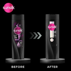 <span class=keywords><strong>Shampoo</strong></span> <span class=keywords><strong>Sunsilk</strong></span> Teinture Noire à l'Huile d'Amla, Protéine de Perle, Vitamine E, Sans Parabène, Complexe Vita-Gloss 3% Brillance Longue Durée 650 ml - Product Image 6