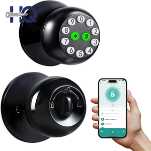 Serrure intelligente Hengqi Tuya App avec empreinte digitale, WiFi et cloud pour porte en acier ou en laiton - <span class=keywords><strong>Solution</strong></span> de sécurité pour la maison intelligente - Product Image 1