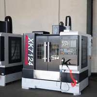 Mini cnc freze makine çerçevesi XK7124/XH7124 küçük cnc dikey frezeleme makine merkezi