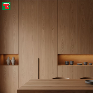 Panneaux muraux en bois de chêne, placage véritable, contreplaqué pour armoires de cuisine, salon - Product Image 1