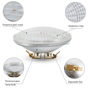 Par36 <span class=keywords><strong>ampoule</strong></span> 7W DC12V <span class=keywords><strong>LED</strong></span> <span class=keywords><strong>piscine</strong></span> lumière GX53 verre IP68 RGB changement de couleur <span class=keywords><strong>avec</strong></span> télécommande D111mm lac étang lampe Spa lumière - Product Image 2