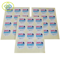 Kustom lembar stiker A4 kertas potong potong potong lembar stiker bulat