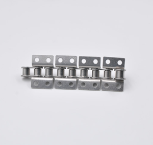 Cadena transportadora de paso corto de acero inoxidable SS24A SS120 con accesorio WA1 y WA2 y WK1 y WK2 y piñones de acero - Product Image 3