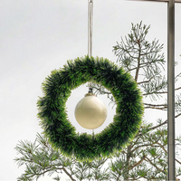 Guirlande de guirlandes de noël moderne DAMAI 2M avec torsion métallique et paillettes décor de guirlande suspendue d'arbre d'intérieur pour escalier