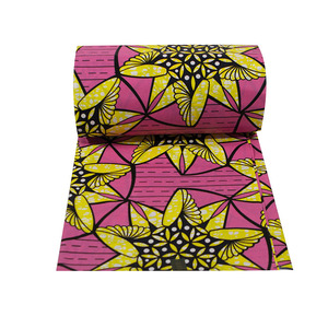 Indonesia Batik cera Floral impreso tela de algodón de África, 100% vestido de algodón de la tela - Product Image 4