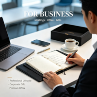 Ensemble cadeau de carnet magnétique personnalisé OEM, carnet en PU vert foncé, logo personnalisé pour les clients d'entreprise, cadeaux d'affaires