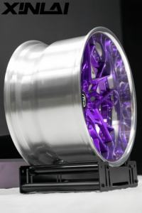 XINLAI Venta caliente 2 piezas forjado cepillado pulido 5x5x120 112 5x114,3 <span class=keywords><strong>18</strong></span> 19 20 21 22 pulgadas rueda para rueda de coche de carreras - Product Image 4