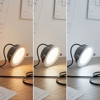 Nouveau design 2027 – Plafonnier LED encastré rond de 8 pouces, 30W/40W, CCT sélectionnable, intensité variable, certifié CE RoHS
