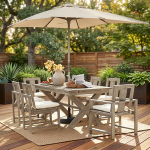 Modern Design Outdoor Furniture <b>Garden</b> <b>Set</b> Waterproof Wood Material Vietnam Origin 3 Years Warranty with OEM ODM Service - Product Image 1