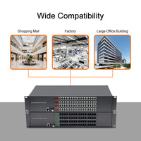 PINWEI Multiplexeur analogique téléphonique FXS/FXO 1 à 8 ports + 1 à 2 ports Gigabit Ethernet fibre optique POTS et données sur fibre 1000 Mbps