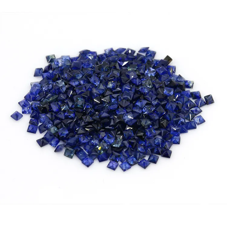 All'ingrosso diamante rotondo naturale taglio di alta qualità prezzo di fabbrica pietra blu zaffiro