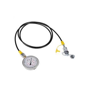 Fabricante Atacado Reparação Ferramentas Escavadeira Manômetro Quatro Gauges Nove Cabeças com Três-way Gold Pressure Testing Kit - Product Image 6