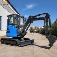 Pengiriman Gratis Excavator LOGWAY Sistem Hidrolik Penginderaan Beban Performa Penggalian yang Kuat untuk Perawatan Jalan