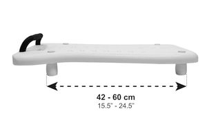Dimensioni regolabili 42-66cm panca <span class=keywords><strong>vasca</strong></span> con manico PP materiale trasferimento panca <span class=keywords><strong>da</strong></span> <span class=keywords><strong>bagno</strong></span> per adulti - Product Image 3