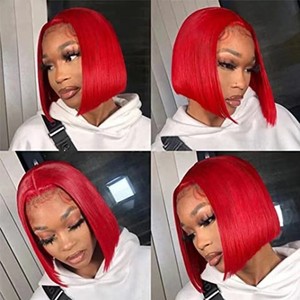 วิกผมทรง<span class=keywords><strong>บ๊</strong></span><span class=keywords><strong>อบ</strong></span><span class=keywords><strong>สั้น</strong></span>ตรงสำหรับผู้<span class=keywords><strong>หญิง</strong></span> ขายดีที่สุด ทำจากเส้นใยสังเคราะห์ทนความร้อนสูง - Product Image 3