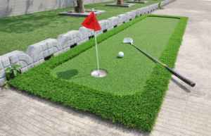 Coupe de golf intérieure Aide à la formation Gazon synthétique et caoutchouc pour la pratique sportive - Product Image 4