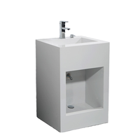 Lavabo carré à poser au sol pour ablutions (Wudu) en pierre frittée, pour musulmans, équipement sanitaire, lavabo sur piédestal pour le lavage des pieds, seau pour mosquée