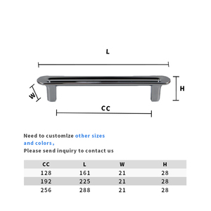 Yeeda quincaillerie de meuble poignée d'armoire en zinc avec face concave - Product Image 3