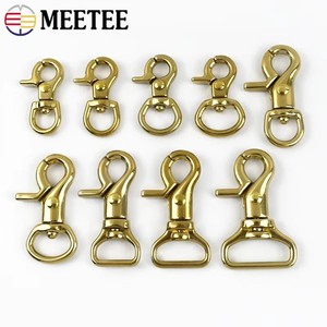Meetee Rắn <span class=keywords><strong>Brass</strong></span> Kích Hoạt Clip Xoay Tôm Hùm Clasp Snap <span class=keywords><strong>Hook</strong></span> Cho Túi Dây Đeo Vành Đai Vải Pet Dog Dây Dây Dây Móc Treo Móc - Product Image 6