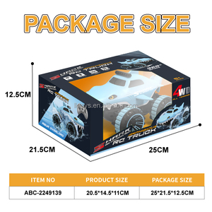 Lucky Toys <span class=keywords><strong>Voiture</strong></span> <span class=keywords><strong>télécommandée</strong></span> amphibie requin 2.4G en plastique, véhicule RC tout-terrain grimpeur - Product Image 6