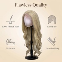 Peluca de Cabello Humano Remy 100% Natural, Resistente al Calor, con Brillo Natural, de 16-24 Pulgadas de Largo, en Varias Longitudes, Color Ombre Balayage Personalizado, Transpirable