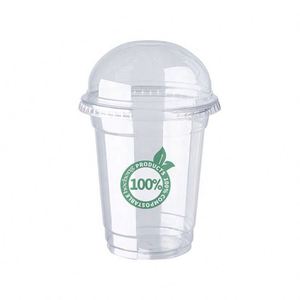 Gobelet jetable en PET écologique et recyclable de 98 mm, 12 oz (360 ml) avec couvercle, idéal pour la vodka et l'eau minérale – Vente chaude - Product Image 2