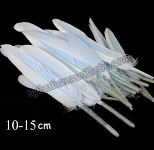 Cosse de ganso barato teñido, 4/5 pulgadas, Blanco, Negro, dorado, Multicolor, lavado, crudo, Natural, pluma de ganso, manualidades, arte Diy - Product Image 3