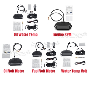 Compteur de vitesse numérique LCD universel 2-en-1 pour voiture, 5 types, jauge de température d'huile et d'eau avec capteur 1/8 NPT - Product Image 2