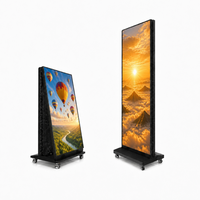 Schermo LED per Poster da Interno HD P1.53 P1.86 P2 P2.5, Display LED Pieghevole a Colori, Poster LED Pubblicitario Mobile