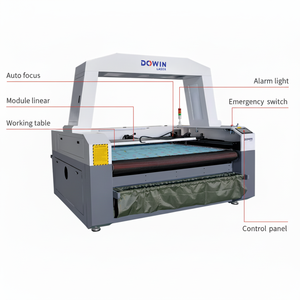 GOTO 1812 CO2 CNC Máquina de corte por láser Grabador de corte grande para bolsa de bandera de cuero de tela acrílica - Product Image 1