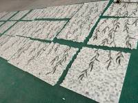 Personnalisation des carreaux de mosaïque en marbre de dosseret d'olivier. Art mural de mosaïques romaines artisanales pour la décoration de salon Royal Hotel
