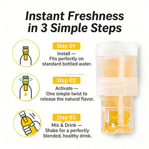 Capuchon de miel pratique et sain sans sucre pour boissons, avec ouverture facile, qualité alimentaire, portable pour bouteilles d'eau minérale de 30 mm - Product Image 4