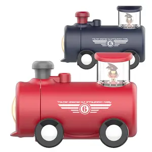 Termo de vacío con forma de tren de dibujos animados para niños, 290ml, n. ° 316 S.S. Botella de agua portátil a prueba de fugas, termo creativo, regalo para niños