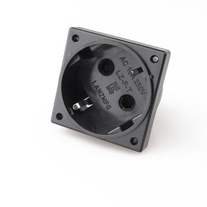 ช่องเสียบปลั๊กไฟมาตรฐาน EU มาตรฐานเกาหลีช่องเสียบสายไฟทองเหลืองช่องเสียบสายไฟ3ช่องปลั๊ก10A AC 250V - Product Image 1