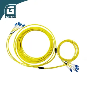 Gcabling kabel komunikasi bagasi patch optik serat LC SC APC UPC kabel patch serat optik fanout