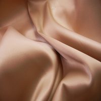 Tissu satiné doré en polyester brillant 50D*75D au mètre pour vêtements, robes, doublure, 100% polyester, satin doré soyeux
