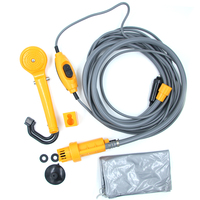 Kit de douche d'extérieur Portable 12V Camping avec pompe à eau câble de 6 mètres avec prise allume-cigare Max 2,5 l