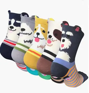 Großhandel 3D gedruckt Tier pfote Unisex niedlichen Socken Baumwoll mischung benutzer definierte digitale Logo Katze Hund Klaue Sport lustige Socken