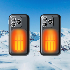 Paquete de 2 Calentadores de Manos Eléctricos Magnéticos Recargables, Calentador USB Portátil con Carga Tipo-C de 4000 mAh - Product Image 1