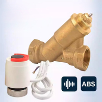 Vanne d'équilibrage dynamique en laiton HVAC avec actionneur thermoélectrique pour systèmes de refroidissement par chauffage de l'eau et ventilo-convecteur OEM