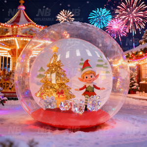 Cabine de Prise de Vue Gonflable en PVC pour Globe de Neige de Noël avec Pompe à Air, Conception Étanche pour Publicité de Fêtes SG-001 Neige Gonflable - Product Image 6