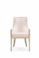 Ensemble de meubles de salle à manger contemporain classique avec table de 70 pouces et 6 chaises à ailes, style américain et européen, chaises en cuir