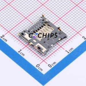 MT102012562 SD Card / Memory Card Connector SMD Connector Self-Return Type MicroSD Card (TF Card) 3.7mm - Product Image 2