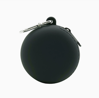 Sac de rangement miniature en silicone pour clés, câbles et petits objets