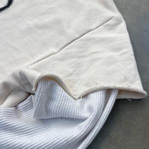 Fashion OEM Custom Streetwear Heavyweight 100% Cotton 280GSM <b>Applique</b> Patch Embroidery Vintage Eco-Friendly Boxy Men Double - Product Image 6