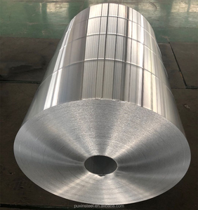 Usine chinoise Puxin, feuille d'<span class=keywords><strong>aluminium</strong></span> allié laminée à froid de qualité alimentaire 10-90 microns 8011, services de pliage, de découpe et de soudage personnalisés - Product Image 5
