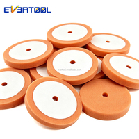 EVERTOOL Tampon éponge orange 200 mm, tampon applicateur de cire en mousse, éliminateur de rayures pour l'industrie automobile