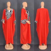 Robe longue élégante décontractée imprimée grande taille pour femmes musulmanes du Moyen-Orient, vêtements islamiques